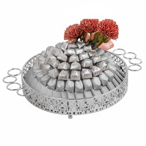 Fancy Stylish Decoration <b>Chocolate</b> Trays Metal <b>Chocolate</b> Trays Luxury Decorative Serving Trays For Home Hotel <b>Wedding</b> Events - Product Image 2