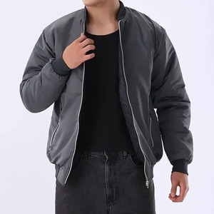 Chaqueta Bomber Ligera Premium para Hombre, con Cierre, Estilo Casual, Cuello y Puños Acanalados, Bolsillos Laterales con Cierre, Ropa Urbana para Exteriores - Product Image 4