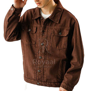 Veste d'hiver côtelée en jean uni léger, confortable, au meilleur prix, en vente - Product Image 4