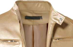 High Quality <b>Mens</b> <b>Leather</b> <b>Jacket</b> Stand Collar Front Logo Customizable Winter Casual Breathable Eco Friendly Windproof OEM <b>Jacket</b> - Product Image 4