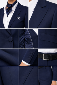Fabricant d'uniformes de compagnies aériennes sur mesure |   Fournisseur d'uniformes pour l'équipage des compagnies aériennes |   Usine d'uniformes de compagnies aériennes OEM ODM |   Costume de direction - Product Image 5