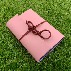 Encantadora Funda de Cuero Rosa para Diario, Tamaño A6, Delgada, para Cuaderno, Agenda, Portafolio, Documentos, Oficina - Product Image 3
