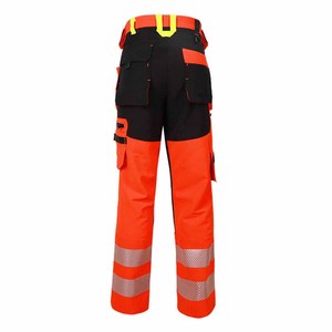 Pantalon de sécurité haute visibilité multi-poches, pantalon de travail industriel OEM haute visibilité pour hommes, pantalon de travail réfléchissant imperméable - Product Image 4