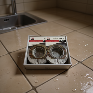 Rejilla de desagüe de cocina perforada de borde ancho de 11 cm con conexión de tornillo - Product Image 3