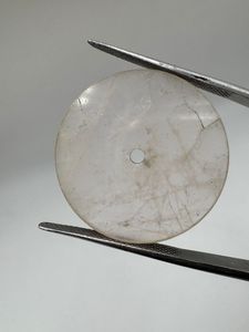 หน้าปัดนาฬิกาควอตซ์สีขาวธรรมชาติ ขนาด 24.5 มม. หนา 0.7 มม. ขัดเงา - Product Image 3