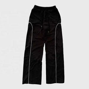 Fully Lightweight Nylon Oversized Custom Sweatpants Plain Customized Wide Leg Men Clothing Clothes Made Sweatpants Trousers - Product Image 4