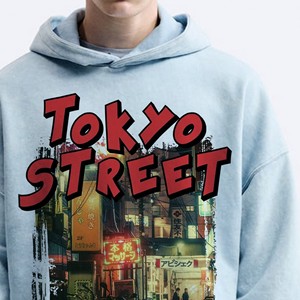 Printed Spandex/Cotton Men's Zipper-Up Fleece <b>Hoodie</b> 370g Fabric Weight Premium Quality <b>Summer</b> Eco-Friendly Waterproof Pocket - Product Image 3