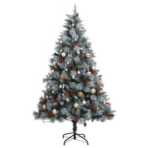 Sapin de Noël Artificiel Articulé avec 300 LED et Ensemble de Boules 94,5'' pour une Décoration Festive - Product Image 4