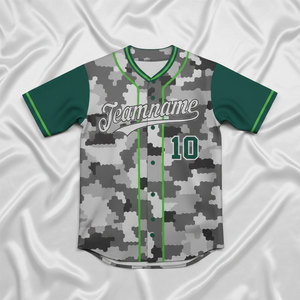 Uniformes de Béisbol Personalizados, Camisetas de Poliéster Resistentes con Logotipos Bordados para Partidos de Liga - Product Image 3