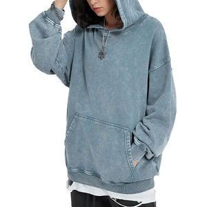 Ensemble décontracté personnalisé pour femme : sweat à capuche et short délavé à l'acide – Nouveauté 2026 – Sweat à capuche et sweat-shirts délavés à l'acide pour homme - Product Image 1