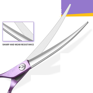 กรรไกรตัดขนสัตว์เลี้ยงแบบโค้ง สแตนเลส สำหรับสุนัขและสัตว์เลี้ยง - Product Image 4