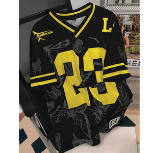 Maillot de football en mesh surdimensionné par sublimation, respirant, style streetwear, pour le sport, fabrication OEM ODM en gros - Product Image 1
