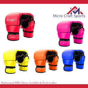 Guantes de Boxeo Profesionales MMA de Cuero PU con Logotipo Personalizado, Cierre Impermeable Antideslizante, Servicio OEM, Fabricante de Equipos de Boxeo - Product Image 2