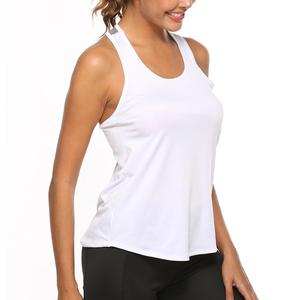 Camiseta Deportiva sin Mangas para Mujer, Cuello Redondo, Color Sólido, Estilo Racerback, Secado Rápido, Tejido Deportivo, 100% Poliéster, Ropa de Entrenamiento 2026 - Product Image 4