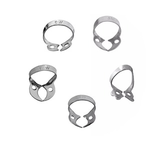 Juego de 5 Pinzas de Goma para Endodoncia Manuales, Instrumentos Dentales de Restauración, Acero Inoxidable - Product Image 2