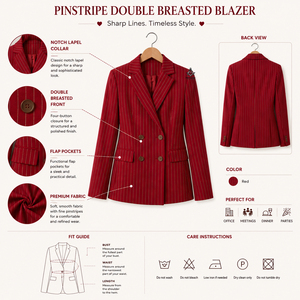 Blazer brodé bicolore pour femme, style maçonnique Delta Sigma Heritage, tenue grecque, pour le bureau - Product Image 5