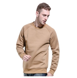 Sweat-shirts personnalisés en polyester 100% uni, col rond, pour hommes, vente en gros - Product Image 2