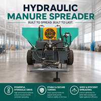 Épandeur de fumier durable à entraînement par tracteur pour l'épandage de fumier sur les terres agricoles et l'élevage