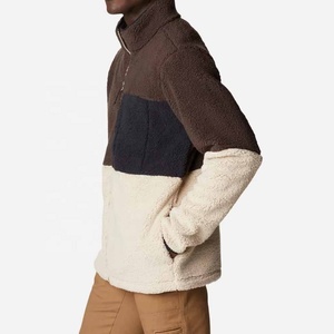 Nouveautés 2025 – Vestes polaires coupe-vent respirantes à col montant pour hommes grandes tailles, conçues sur mesure, vente en gros OEM pour l'hiver - Product Image 3