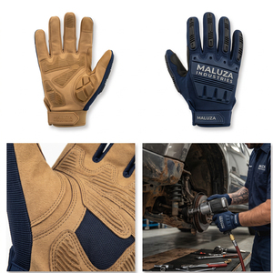 ถุงมือกันลื่นสำหรับช่างซ่อมของ MALUZA INDUSTRIES  ผ้าโพลีเอสเตอร์เสริมความแข็งแรงบริเวณข้อมือ  ซับเหงื่อ  รองรับการสัมผัสหน้าจอ  ป้องกันแรงกระแทก - Product Image 4