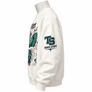 Sudadera Unisex con Cuello Redondo y Logotipo Personalizado Impreso en la Parte Delantera, 100% Algodón, Transpirable y Resistente al Viento, Otoño, ODM - Product Image 4