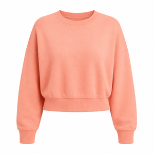 Sudadera con Capucha para Mujer, Diseño Nuevo, Estilo Oversize, Invierno, Lavado Ácido, Forro Polar de Poliéster/Algodón, Estilo Urbano Vintage, Casual - Product Image 1
