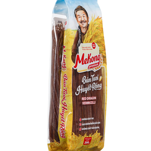 วุ้นเส้นข้าวแดงพรีเมียม 200 กรัม ปลอดจีเอ็มโอ ไขมันต่ำ สำหรับซุปและหม้อไฟ รับผลิตแบบ OEM แบรนด์ส่วนตัว ผู้ผลิตจากเวียดนาม - Product Image 1