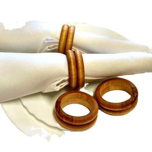 New Arrival Wooden Napkin Rings For Weddings Dinner <b>Festive</b> Occasion Customized Stylish Napkin Loops For Table <b>Top</b> Accessories - Product Image 4