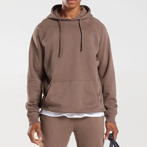 Sweat à capuche fitness respirant pour hommes de haute qualité 100% coton pull blanc sweat à capuche de gymnastique pour hommes - Product Image 4