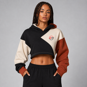 Top Quality <b>Women's</b> Cropped <b>Hoodie</b> Custom Logo <b>Soft</b> Cotton Fleece Warm Breathable Pullover Casual Wear <b>Women</b> Cropped <b>Hoodie</b> - Product Image 1