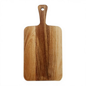 Planche à découper en bois naturel REHMAN CRAFT avec poignée intégrée, écologique, trou de suspension, épaisseur 1,5 cm, compatible lave-vaisselle - Product Image 5
