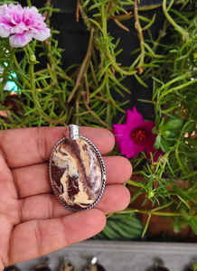 Elegante collar de ágata de jaspe de Coco para mujer, colgante de piedras preciosas naturales únicas, tema de bola tallada Feng Shui, regalo a granel recién llegado - Product Image 6