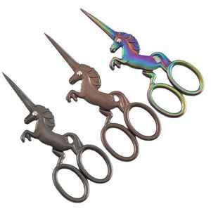 Ciseaux à broder en acier inoxydable, ciseaux à broder et à coudre, motif cheval, mini-ciseaux fantaisie, échantillons gratuits, garantie 2 ans - Product Image 5