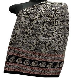 Vente chaude main bloc imprimé coton paréo sarongs Indigo été plage sarongs vente chaude main bloc imprimé coton été - Product Image 2