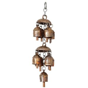Campanas de Viento de Metal Doradas de Moda, Campanas de Viento Colgantes de Pared para Decoración del Hogar, Jardín y Exteriores - Product Image 6