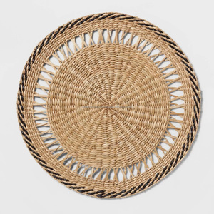 Best Choice Country Style Round <b>Seagrass</b> Table Mats Set Handmade Eco-Friendly Non-Slip <b>Placemat</b> Heat Resistant - Product Image 4