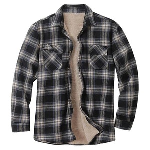 Veste pour homme, veste homme nouvelle collection, vestes en flanelle à carreaux pour enfants, garçons et filles, chemises en polaire plus épaisses à boutons pour l'hiver 2025 - Product Image 1