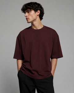 Camiseta Formal de Manga Corta para Hombre Fawkes, Talla Grande, Color Marrón, 100% Algodón, Cuello Redondo, Transpirable, Precio Económico al por Mayor, Personalizable - Product Image 3