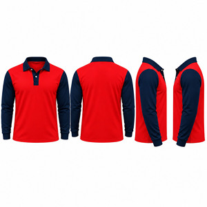Camiseta de Rugby Personalizada para Hombre, Polo de Manga Larga, Jersey de Rugby de Algodón, Ropa Deportiva, Uniforme de Equipo, Fabricante Mayorista - Product Image 3