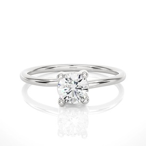 Round Halo Engagement <b>Ring</b>, Lab Grown Diamond, 14K Rose <b>Gold</b> <b>Vintage</b> Inspired Setting, Bridal Proposal <b>Ring</b> - Product Image 1