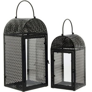 Rectangular Glass <b>Lantern</b> With <b>Brass</b> Frame Empty Home Decoration Candle Holder Interior Decorative Display Case - Product Image 5