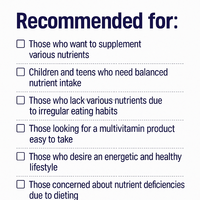 Tablet Suplemen Multivitamin Harian Satu Kapsul Mineral Vitamin Korea OEM Makanan Kesehatan Suplemen Kesehatan untuk Dewasa Bukan untuk Anak-Anak
