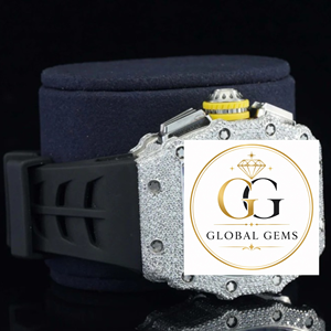 Indian Manufacture Elegant Design Gold Diamond Watch Winding Mechanism and Stunning Sparkling Diamonds for Worldwide Supply - Product Image 3