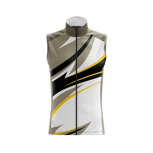 Gilet de cyclisme personnalisé toutes saisons, doublé polaire, chaud, sans manches, anti-boulochage, coupe-vent, pour équipe de cyclisme - Product Image 2