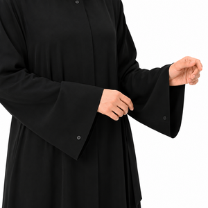Vestido Maxi Musulmán para Mujer, Abaya de Dubái con Abertura Frontal, Estilo Kimono, Abaya al por Mayor, Ropa Musulmana Árabe, Vestido Abaya Negro - Product Image 2