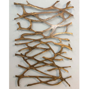 Técnicas de Artesanía, Decoración de Pared de Metal Dorado para Sala de Estar y Dormitorio, Diseño de Marco Colgante para Decoración del Hogar - Product Image 1