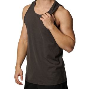 Custom <b>Mens</b> Bodybuilding Gym <b>Singlet</b> Breathable Cotton Tank Top Quick Dry Sleeveless Fitness Workout Activewear Sports Clothing - Product Image 1