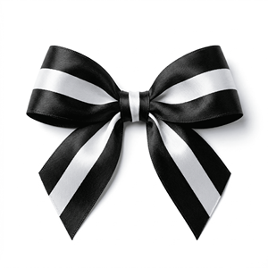 25mm Black <b>White</b> Center Stripe Satin Ribbon for Gift <b>Wrap</b> Sewing Trim Party Crafts and Hair Bow Accessories - Product Image 3