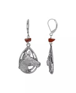 Orecchini con testa di cavallo di perline | 2028 - Product Image 1