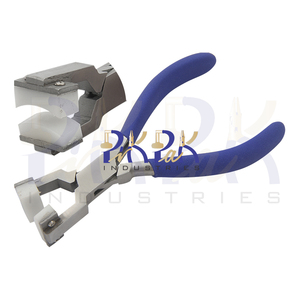 140mm Stainless Steel Nylon Jaw Bending <b>Plier</b> Matt Foam Handles for DIY Jewelry Making Crimping Crafting Circlip Application-OEM - Product Image 1